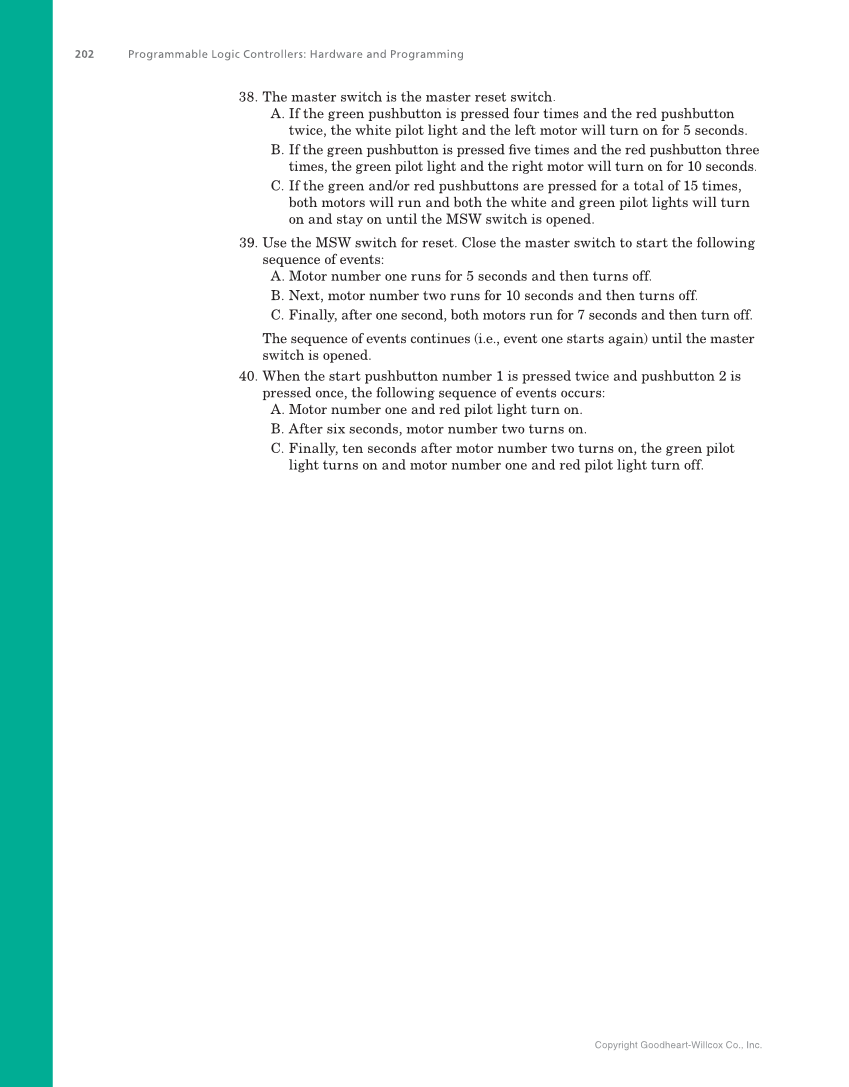 Programmable Logic Controllers: Hardware and Programming, 4th Edition page 202