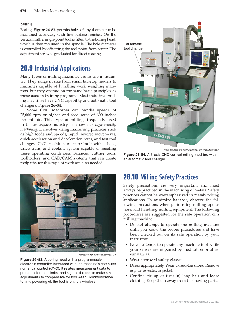 Modern Metalworking, 10th Edition page 474