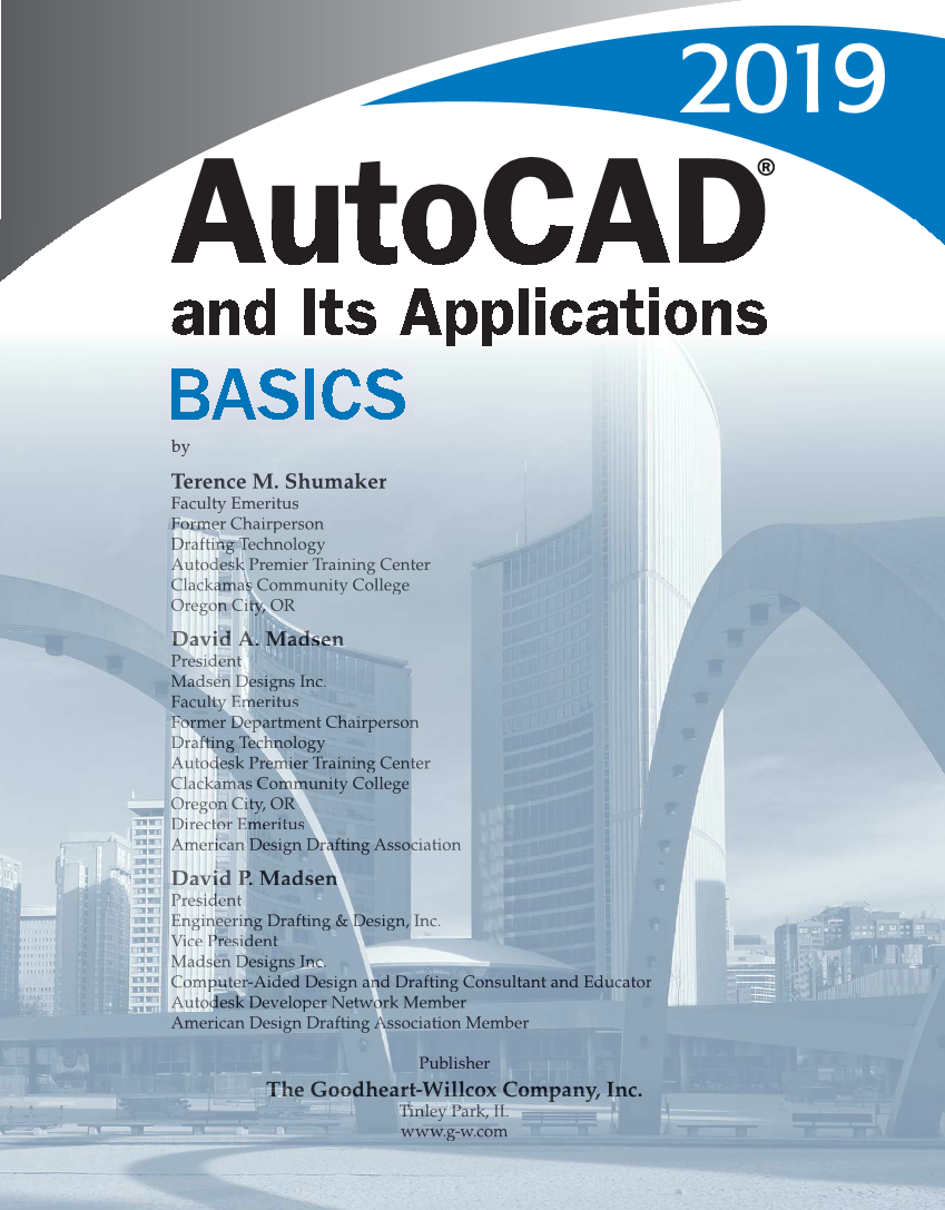 AutoCAD and Its Applications—Basics 2019, 26th Edition page i