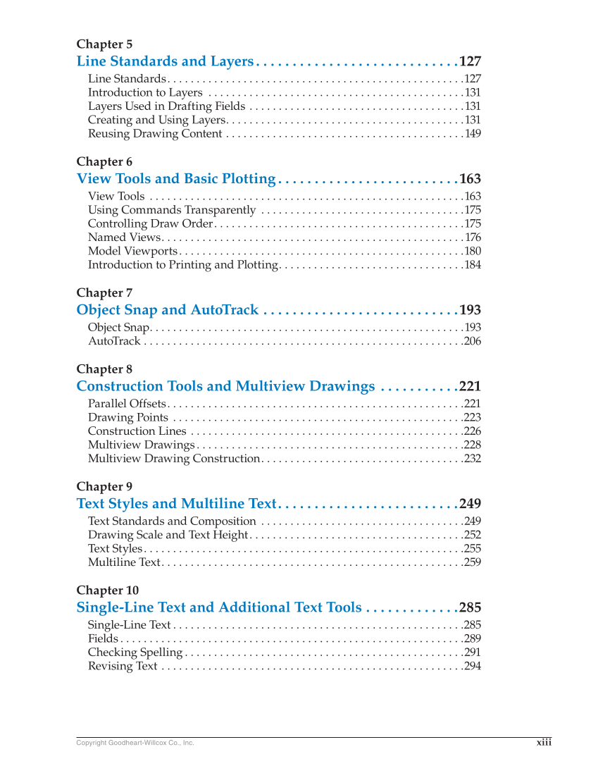 AutoCAD and Its Applications—Basics 2019, 26th Edition page xiii