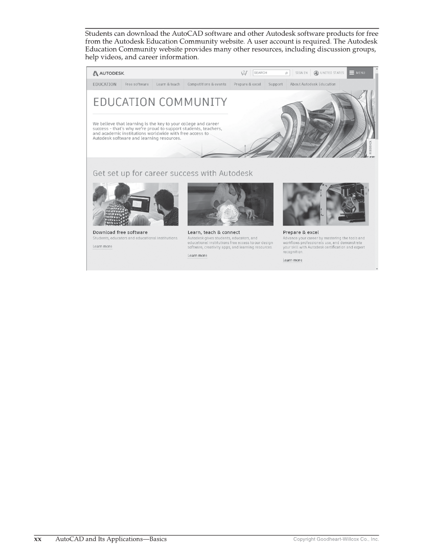 AutoCAD and Its Applications—Basics 2019, 26th Edition page xx