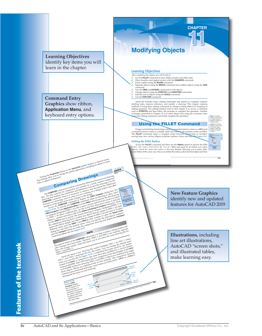 AutoCAD and Its Applications—Basics 2019, 26th Edition page iv