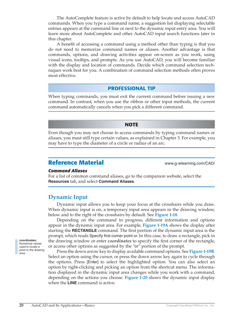 AutoCAD and Its Applications—Basics 2019, 26th Edition page 20