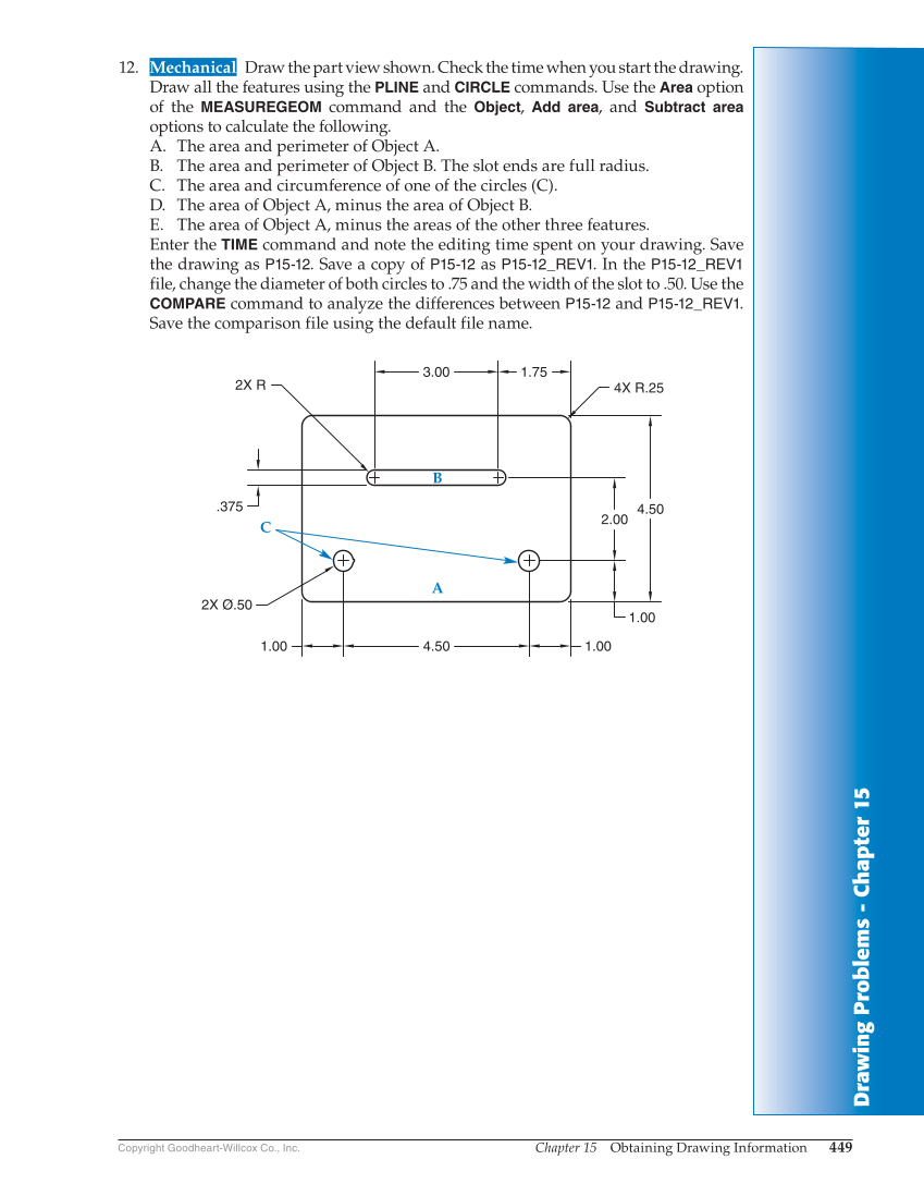 AutoCAD and Its Applications—Basics 2019, 26th Edition page 449