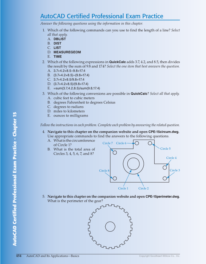 AutoCAD and Its Applications—Basics 2019, 26th Edition page 454