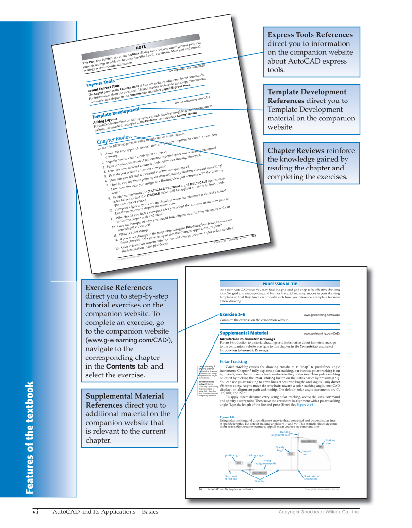 AutoCAD and Its Applications—Basics 2019, 26th Edition page vi