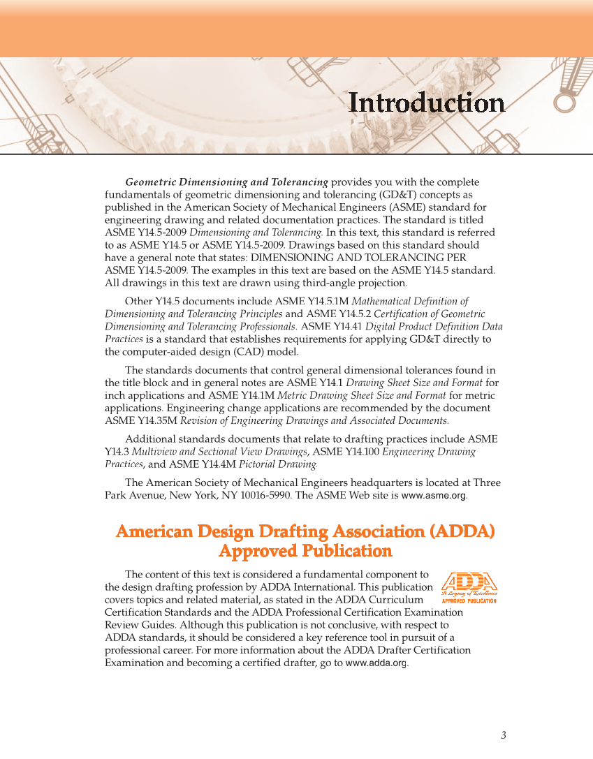 Geometric Dimensioning and Tolerancing, 9th Edition page 3