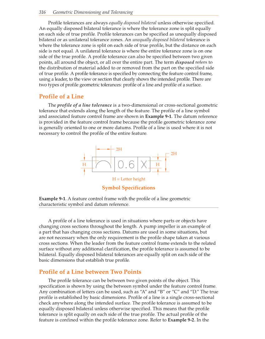 Geometric Dimensioning and Tolerancing, 9th Edition page 316
