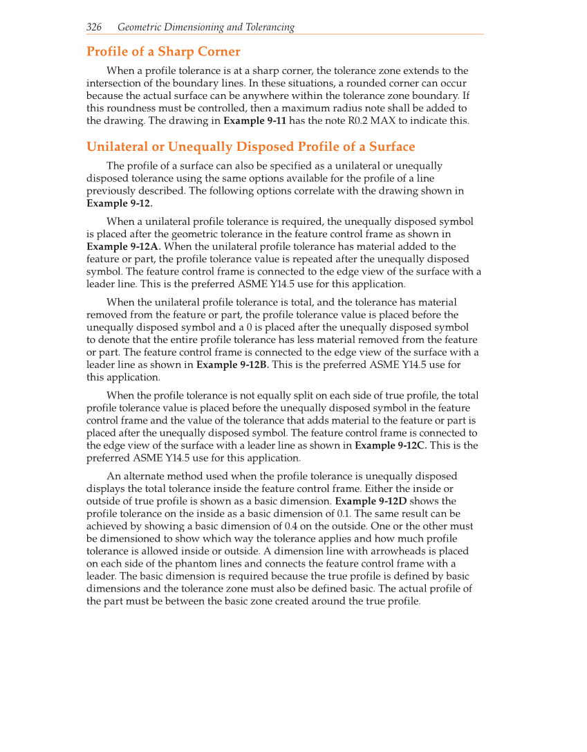 Geometric Dimensioning and Tolerancing, 9th Edition page 326