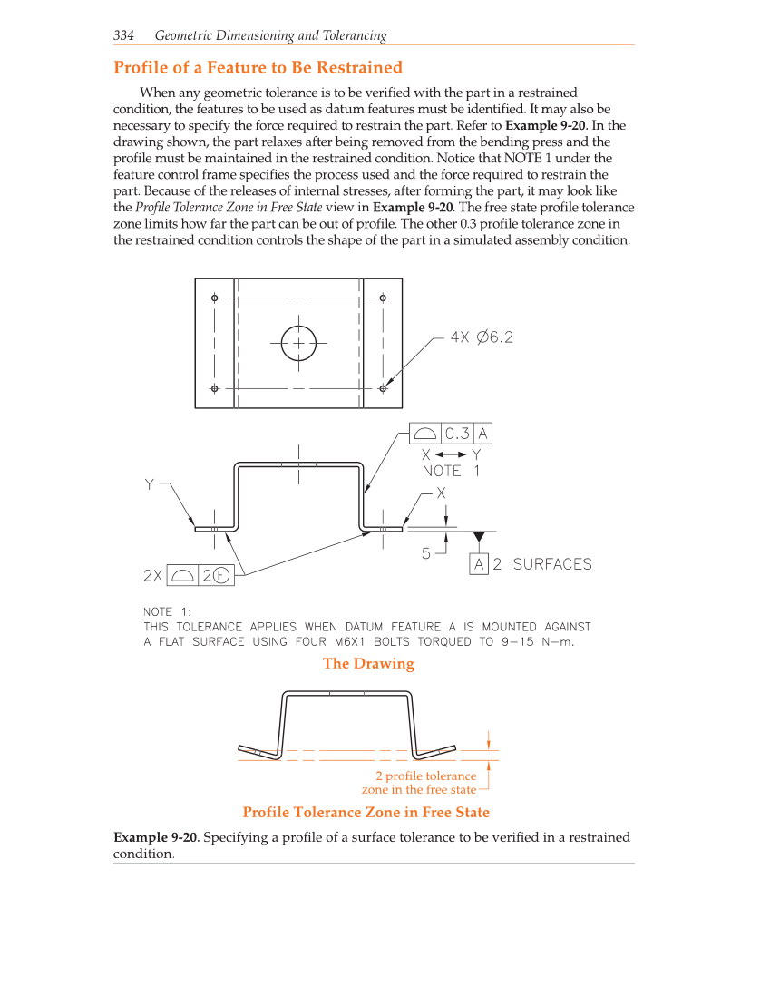 Geometric Dimensioning and Tolerancing, 9th Edition page 334