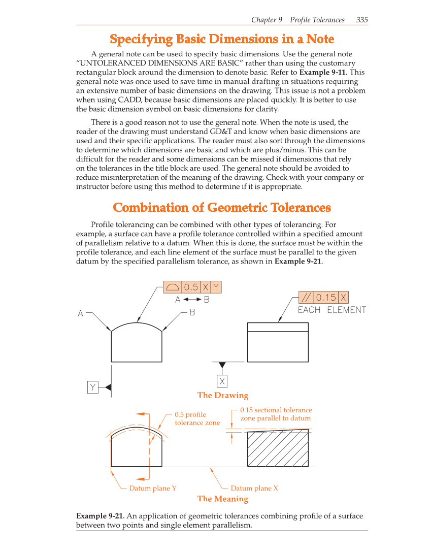 Geometric Dimensioning and Tolerancing, 9th Edition page 335