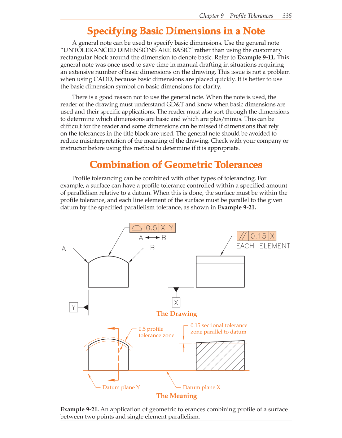 Geometric Dimensioning and Tolerancing, 9th Edition page 335