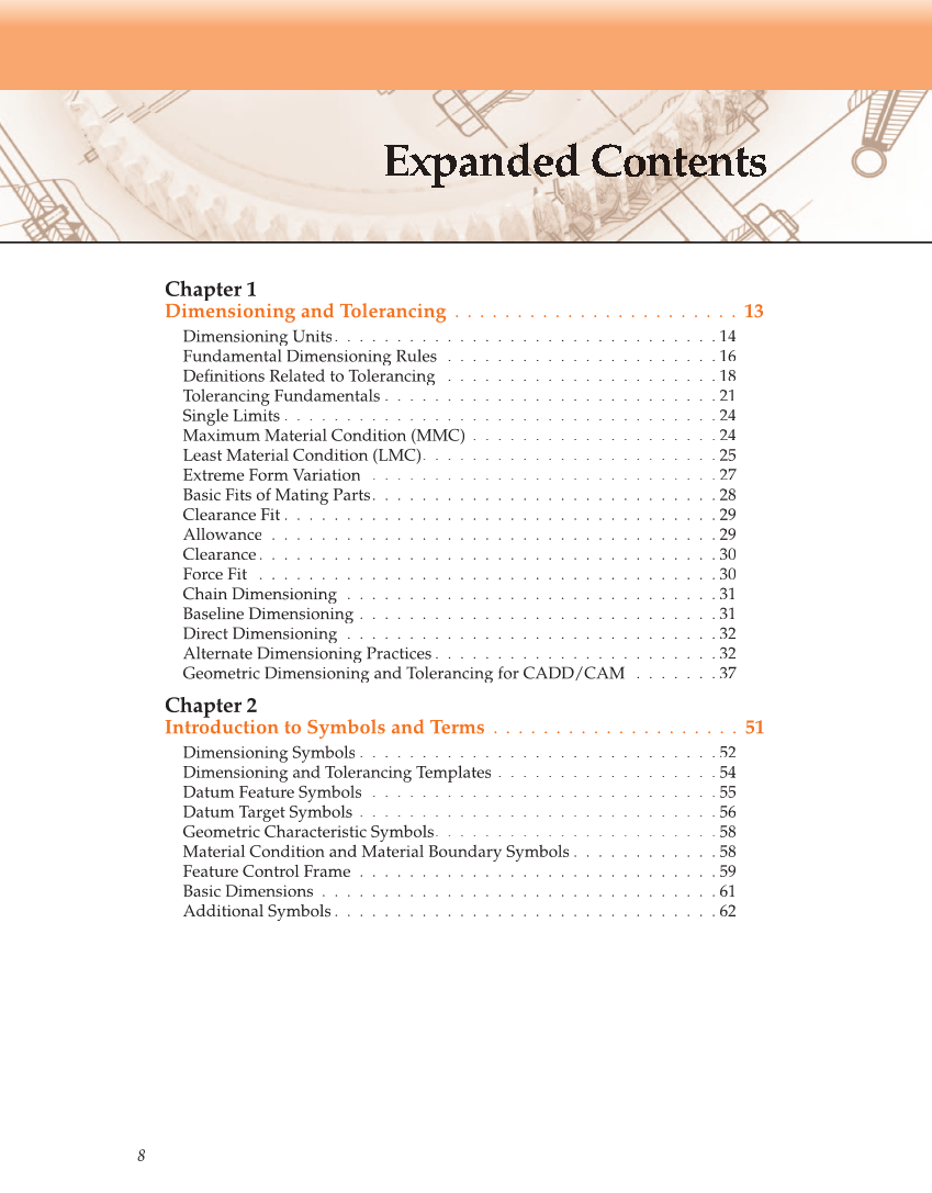 Geometric Dimensioning and Tolerancing, 9th Edition page 8
