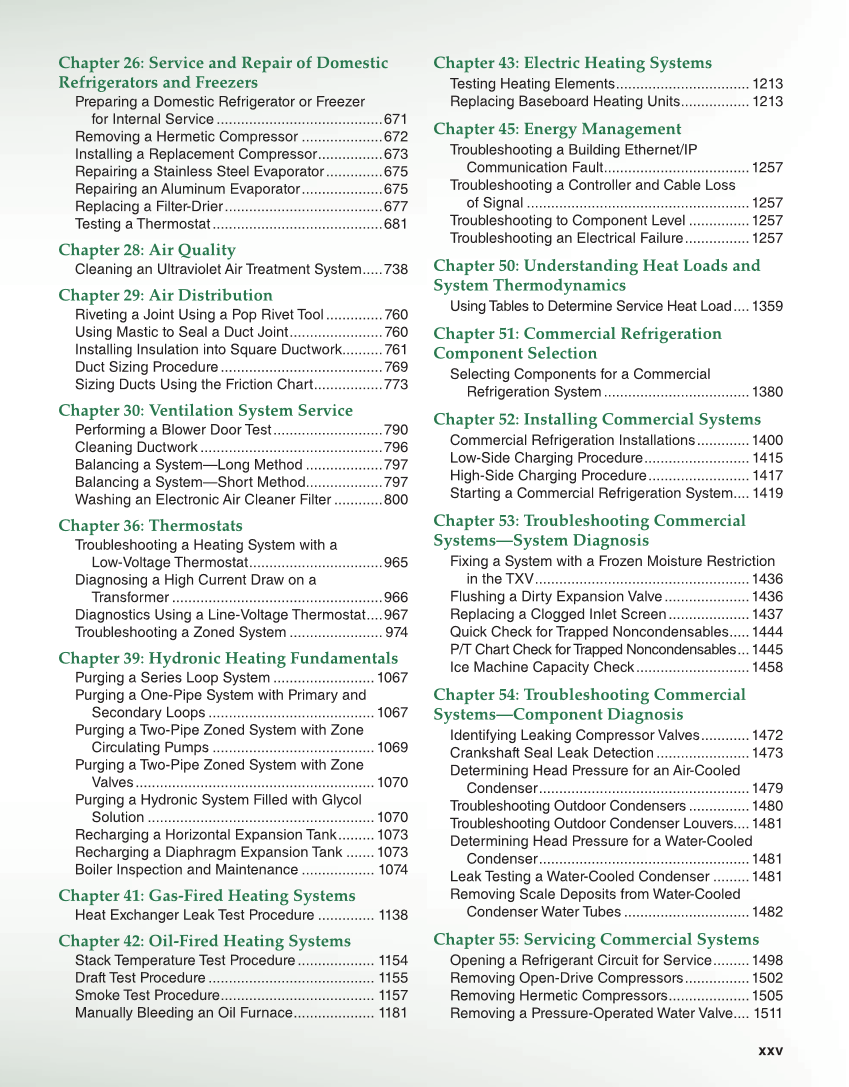 Modern Refrigeration and Air Conditioning, 20th Edition page xxv