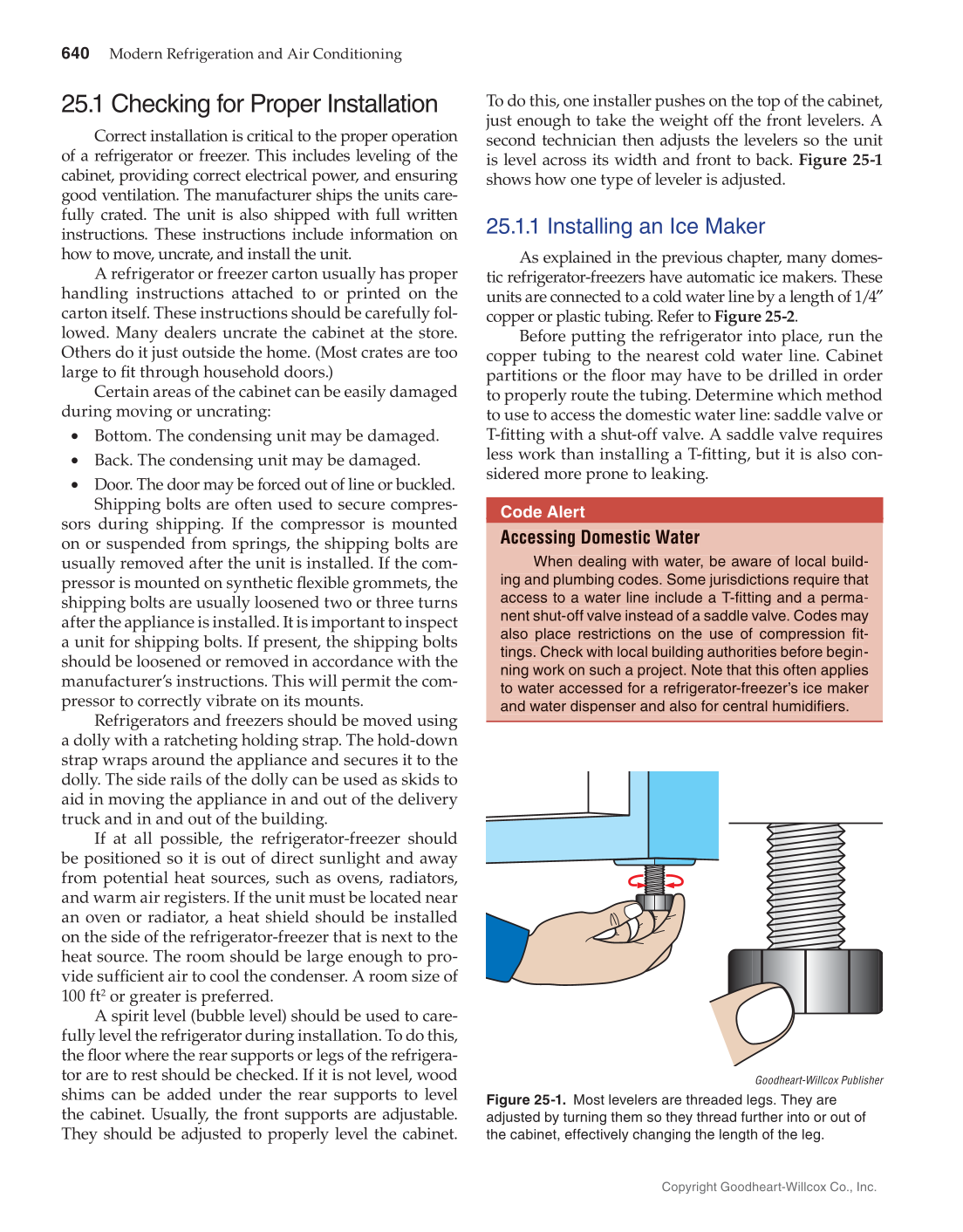 Modern Refrigeration and Air Conditioning, 20th Edition page 640