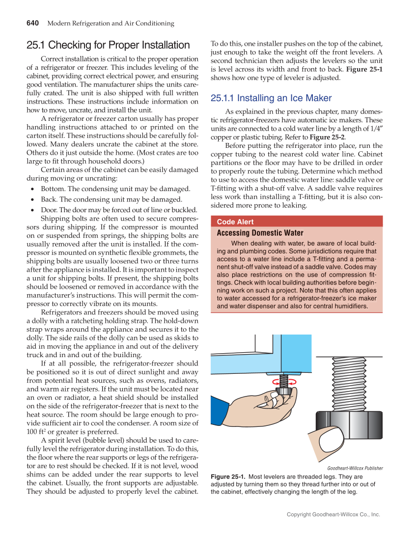 Modern Refrigeration and Air Conditioning, 20th Edition page 640