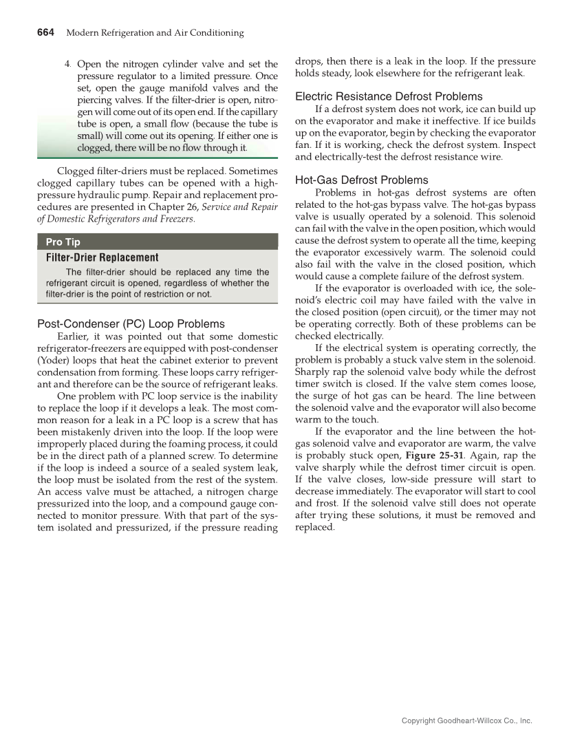 Modern Refrigeration and Air Conditioning, 20th Edition page 664