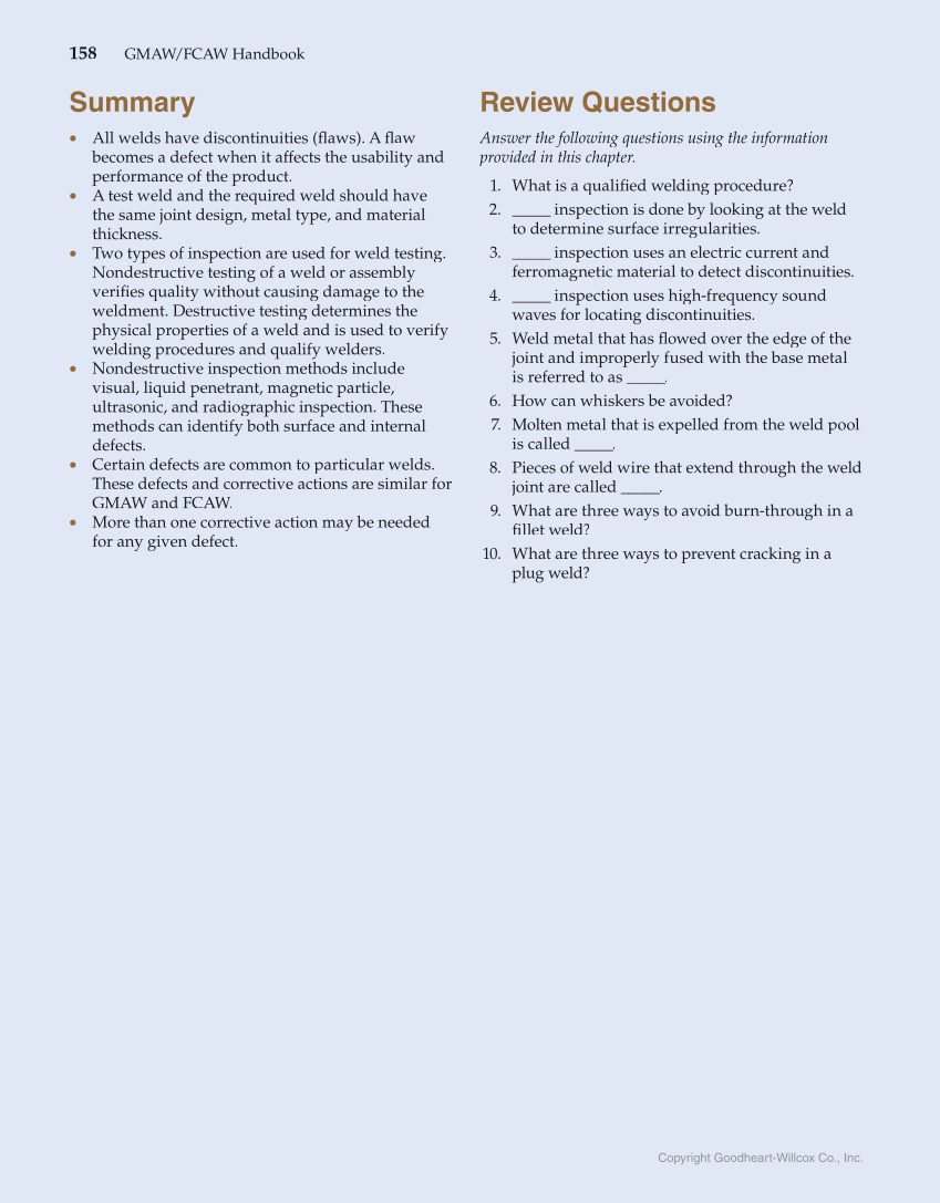 GMAW/FCAW Handbook, 1st Edition page 158