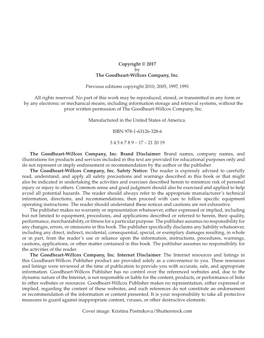 Welding Fundamentals, 5th Edition page ii