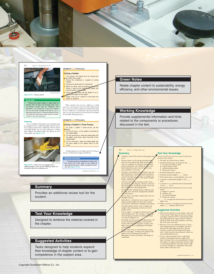 Modern Cabinetmaking, 5th Edition page xi