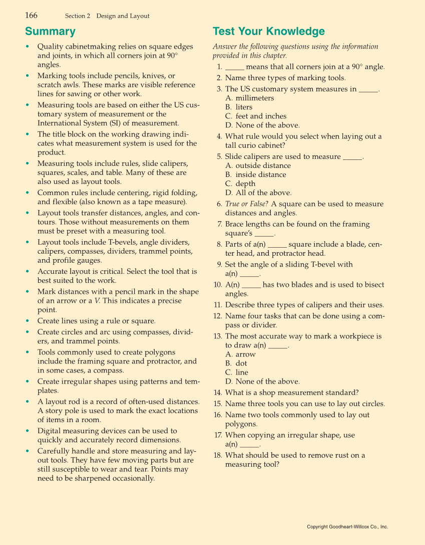 Modern Cabinetmaking, 5th Edition page 166