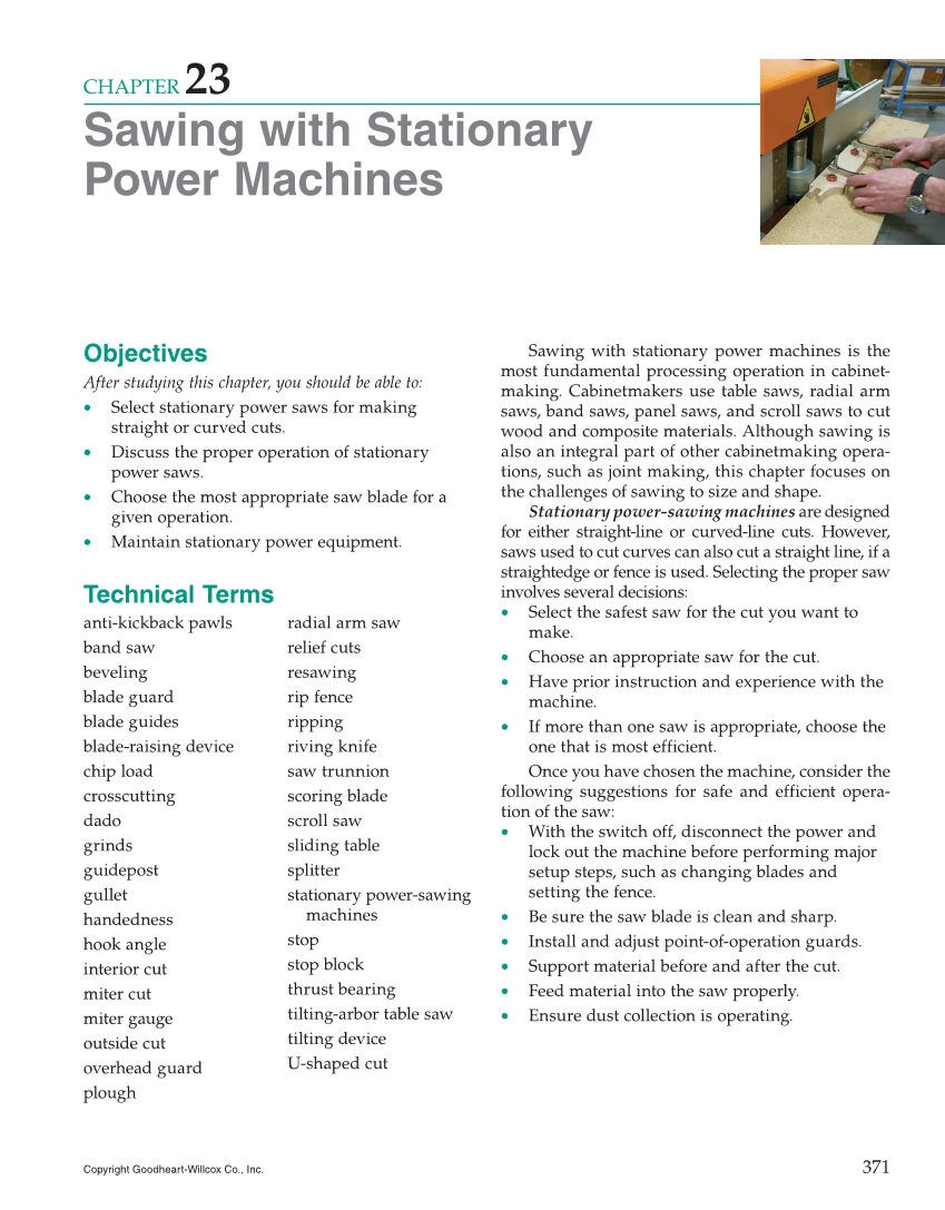 Modern Cabinetmaking, 5th Edition page 371