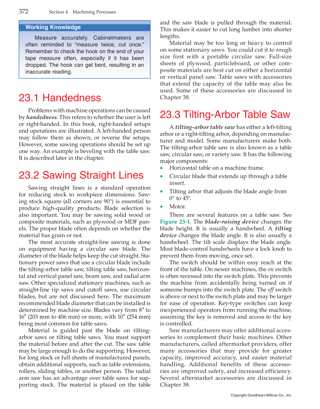 Modern Cabinetmaking, 5th Edition page 372