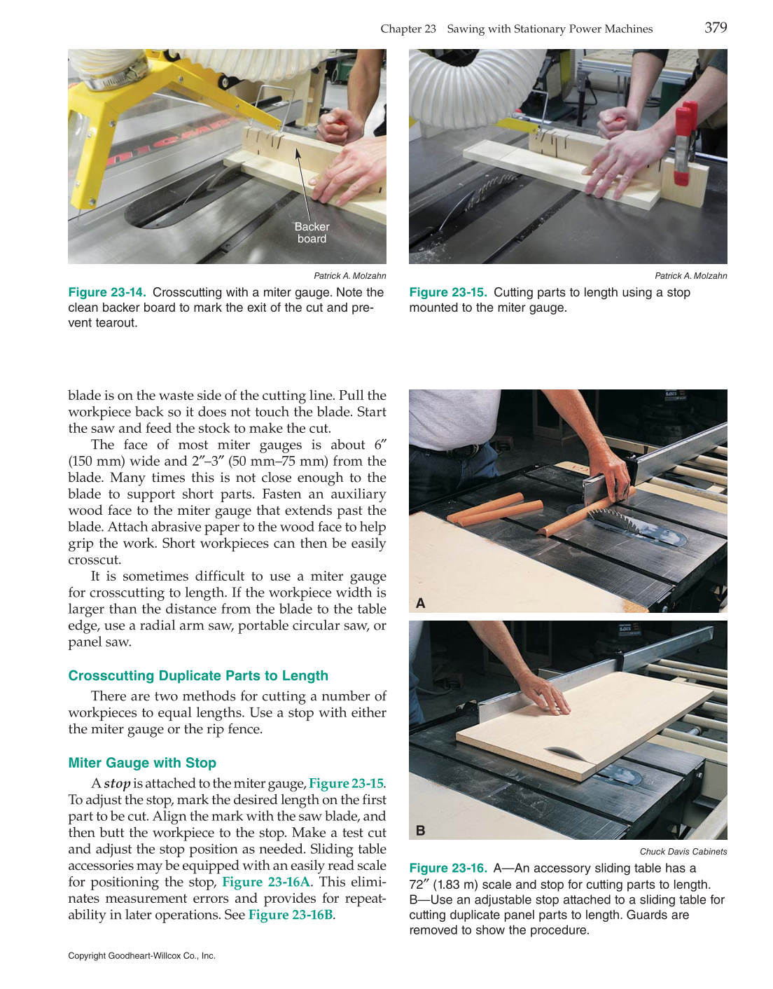 Modern Cabinetmaking, 5th Edition page 379