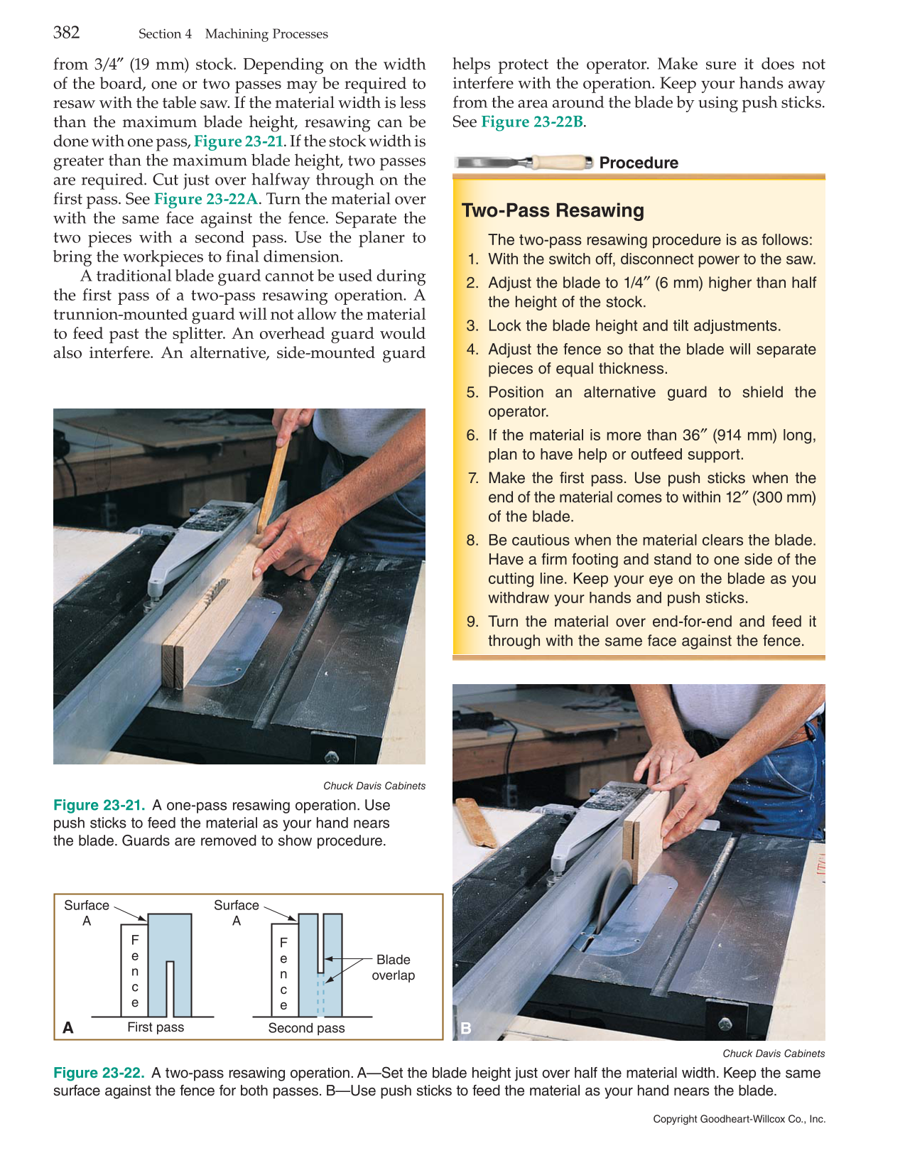 Modern Cabinetmaking, 5th Edition page 382