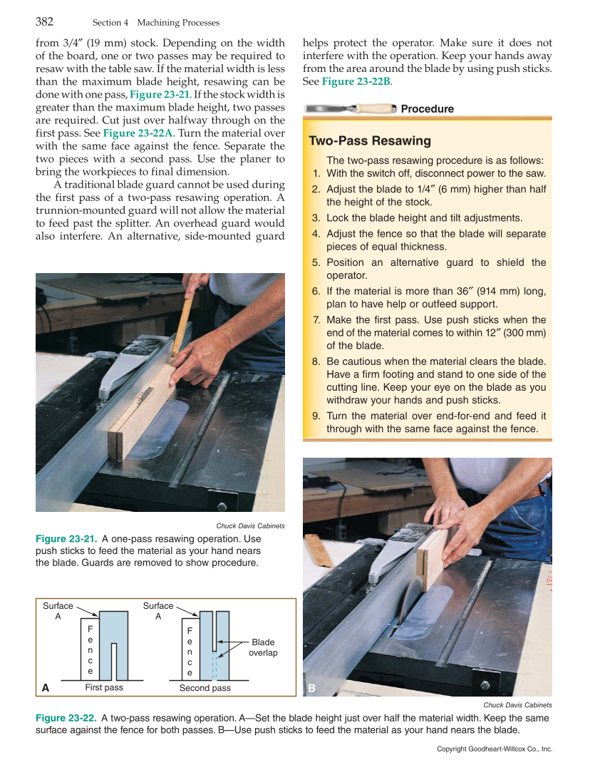 Modern Cabinetmaking, 5th Edition page 382