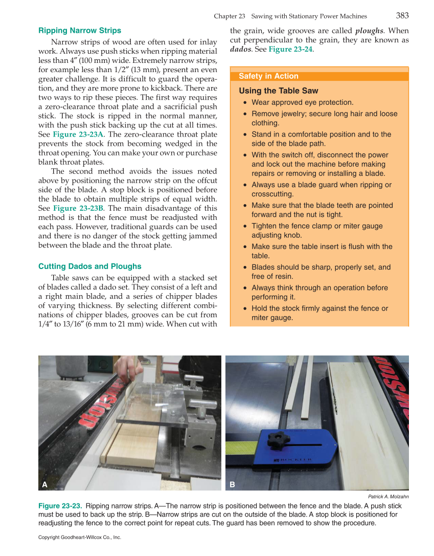 Modern Cabinetmaking, 5th Edition page 383