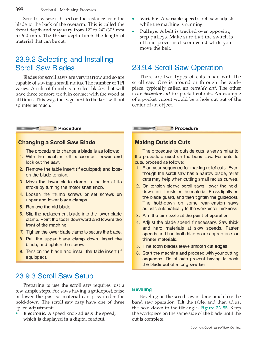 Modern Cabinetmaking, 5th Edition page 398