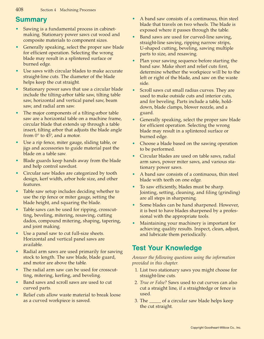Modern Cabinetmaking, 5th Edition page 408