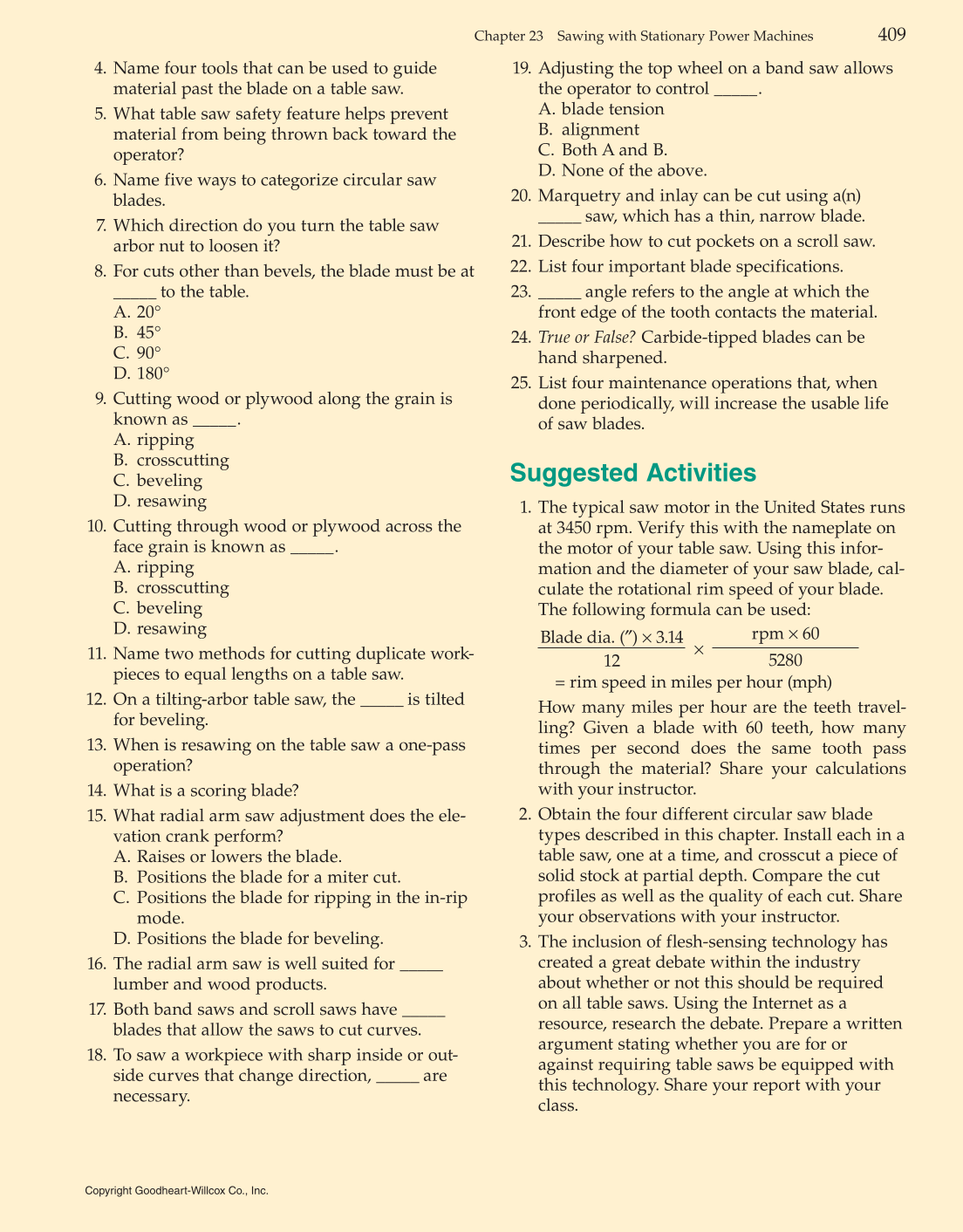 Modern Cabinetmaking, 5th Edition page 409