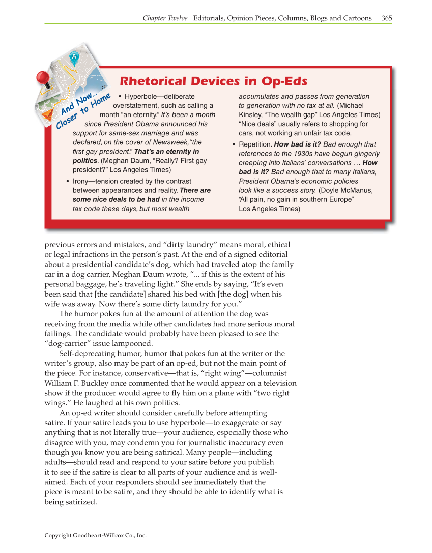 Journalism: Publishing Across Media, 1st Edition page 365