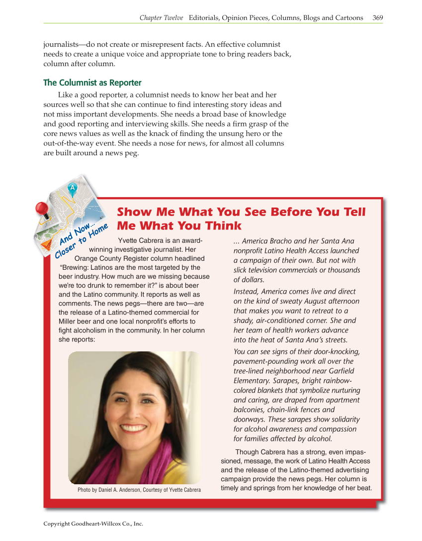 Journalism: Publishing Across Media, 1st Edition page 369