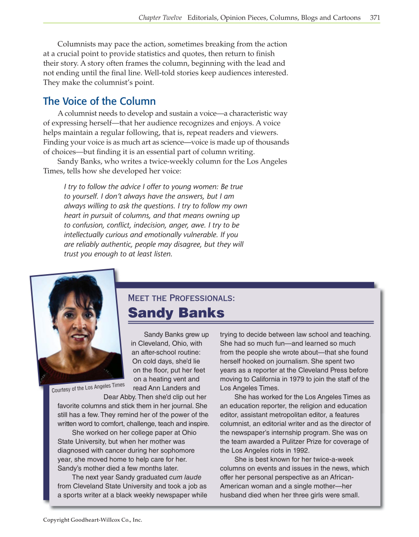 Journalism: Publishing Across Media, 1st Edition page 371