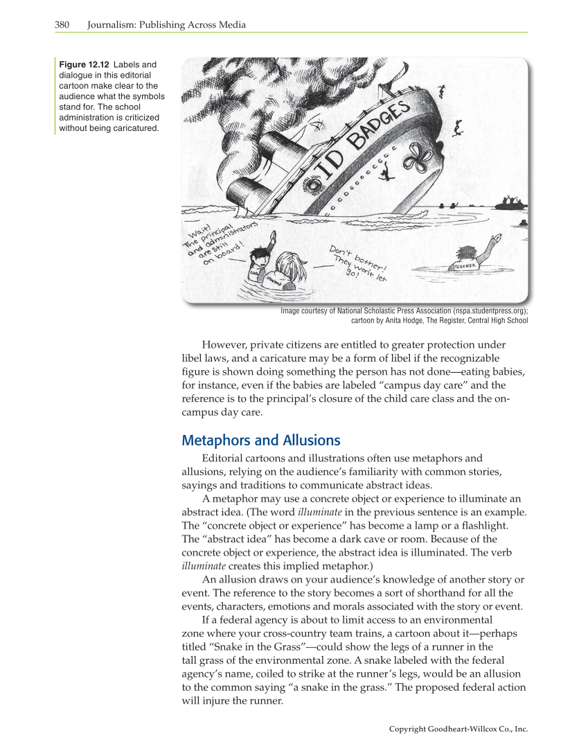 Journalism: Publishing Across Media, 1st Edition page 380