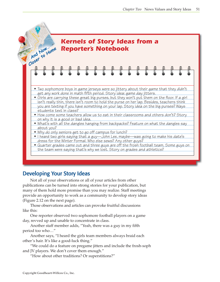 Journalism: Publishing Across Media, 1st Edition page 51