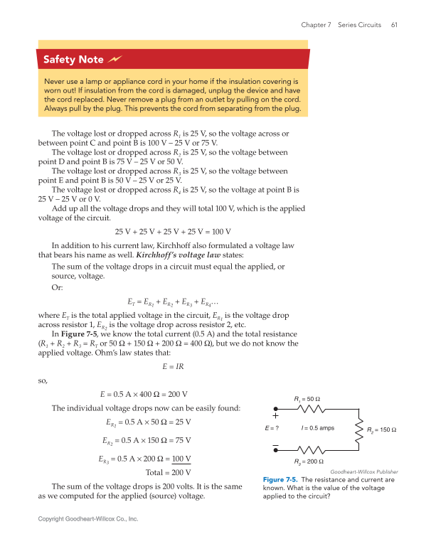 Electricity, 11th Edition page 61