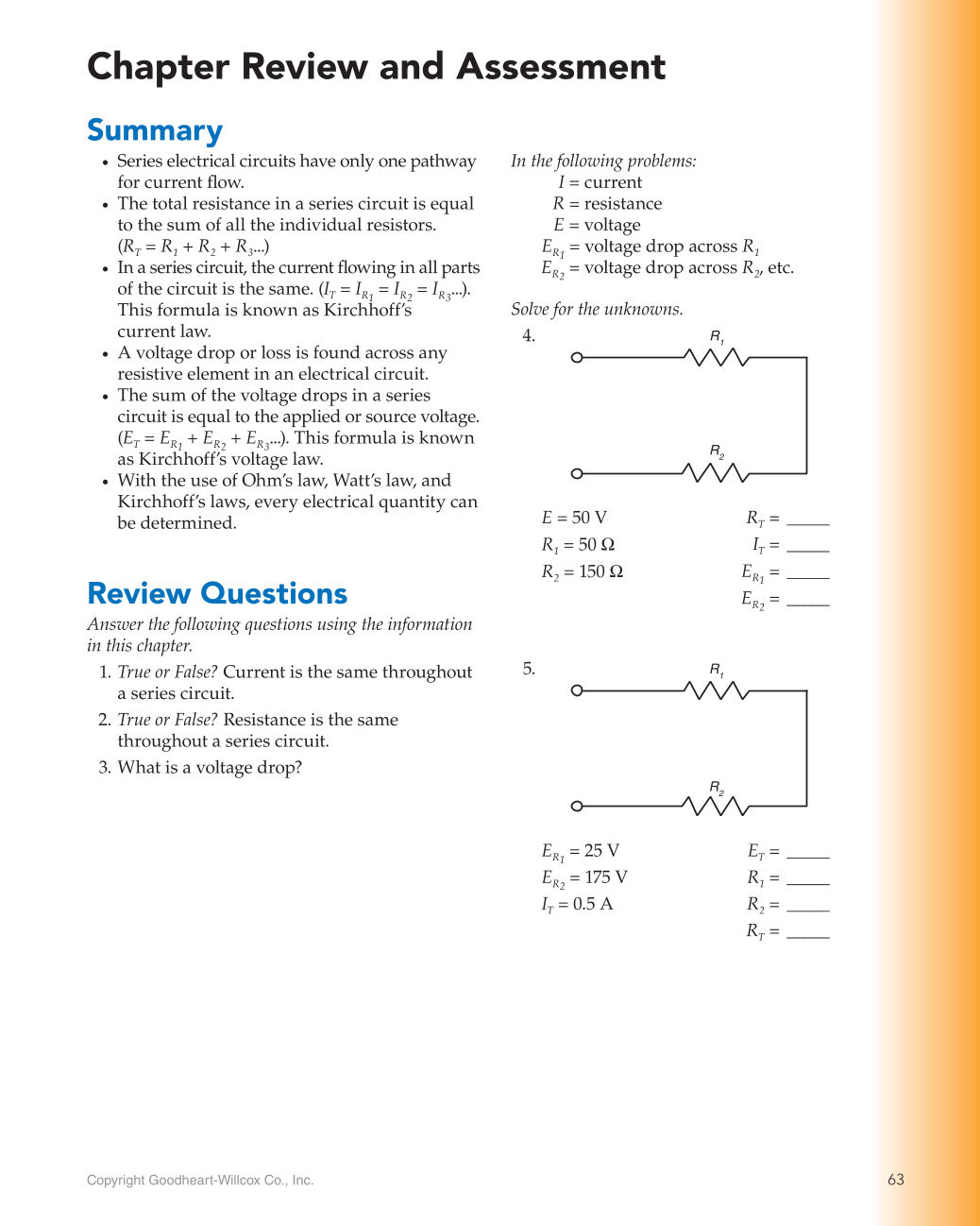 Electricity, 11th Edition page 63