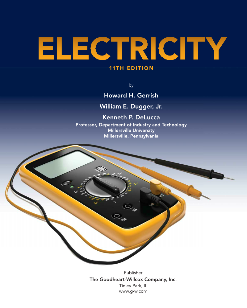 Electricity, 11th Edition page i