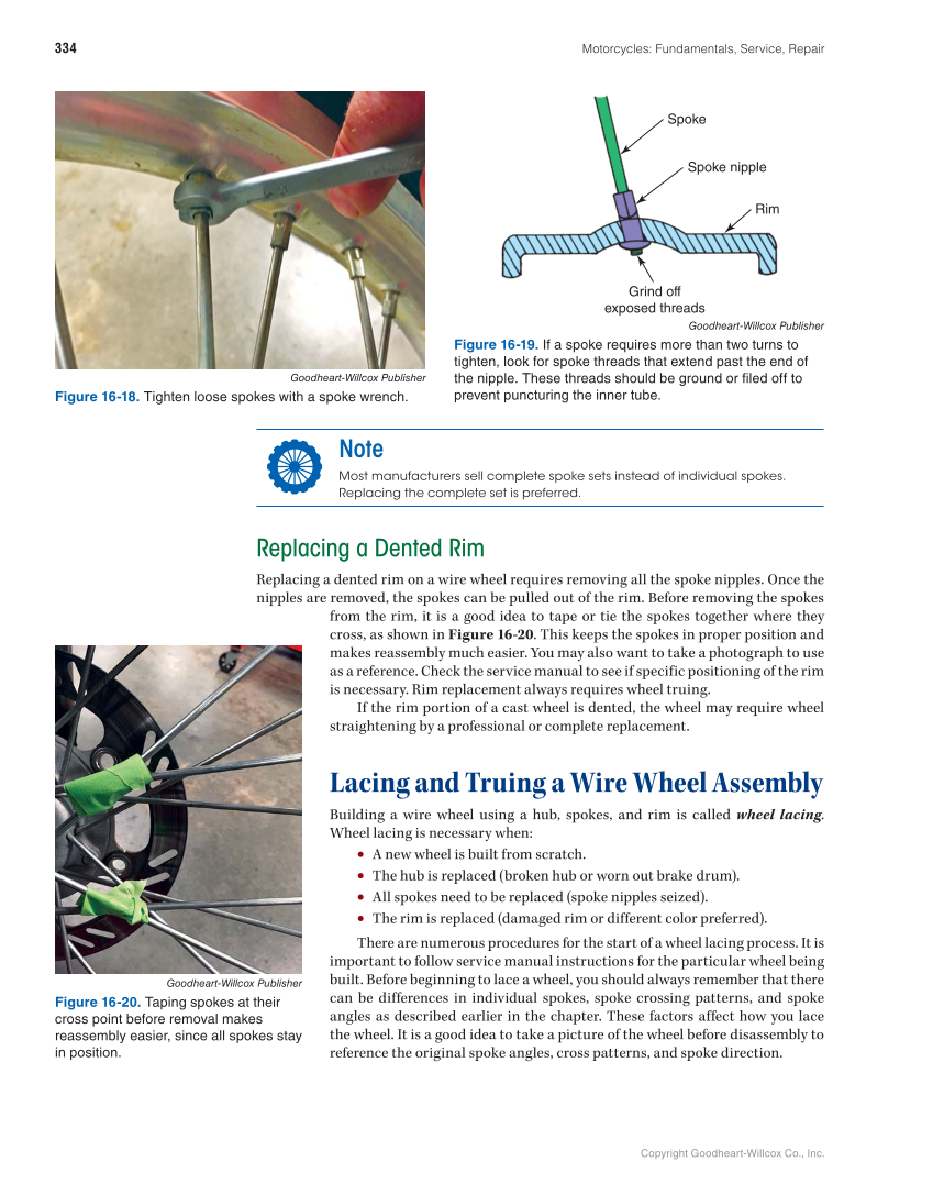 Motorcycles: Fundamentals, Service, Repair, 4th Edition page 334