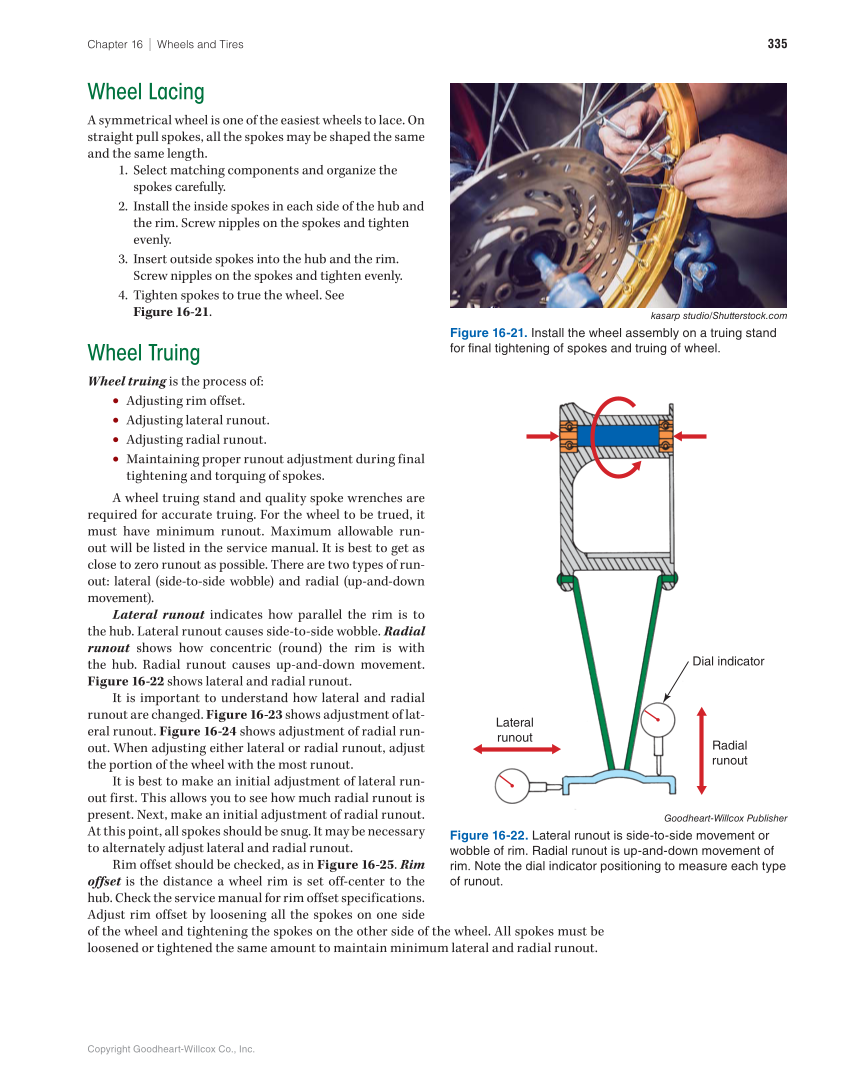 Motorcycles: Fundamentals, Service, Repair, 4th Edition page 335