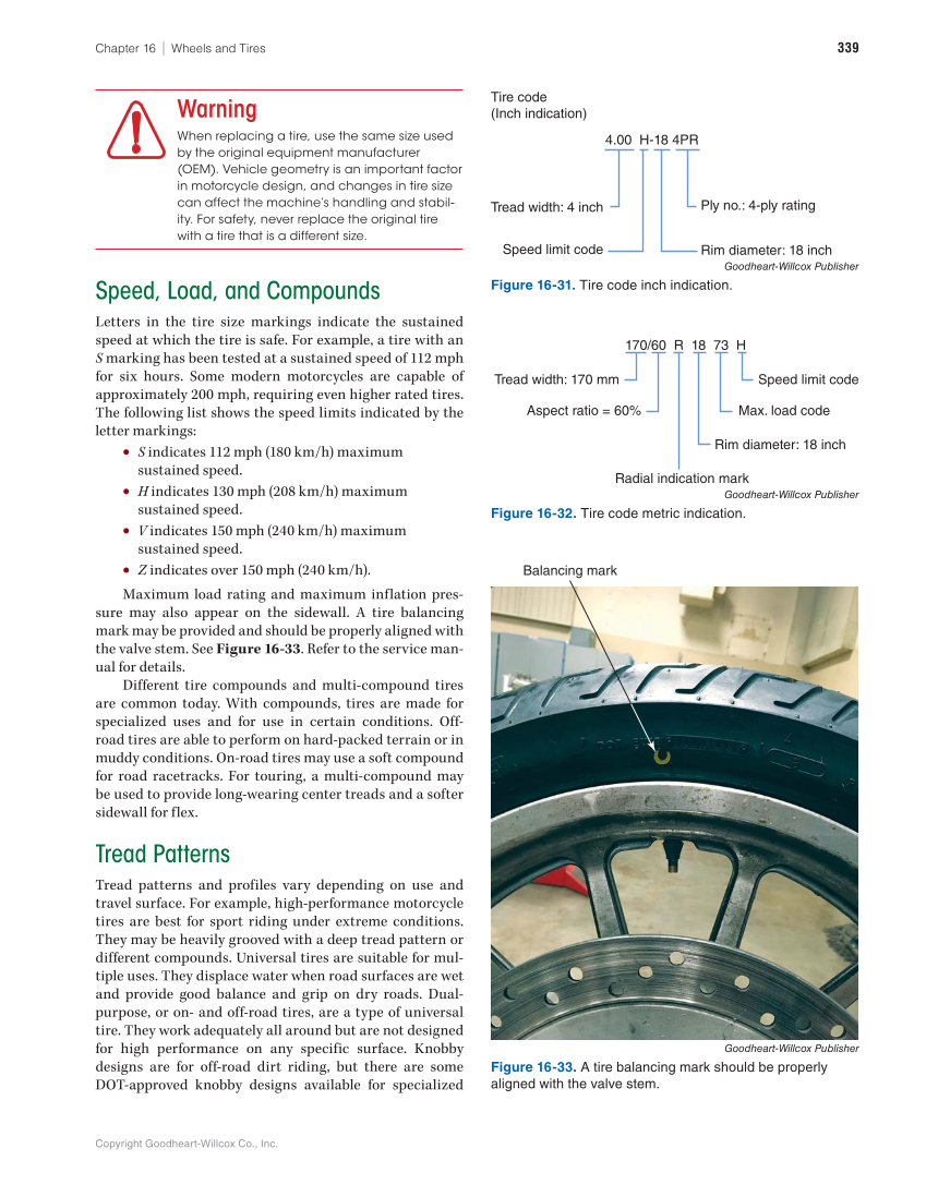 Motorcycles: Fundamentals, Service, Repair, 4th Edition page 339