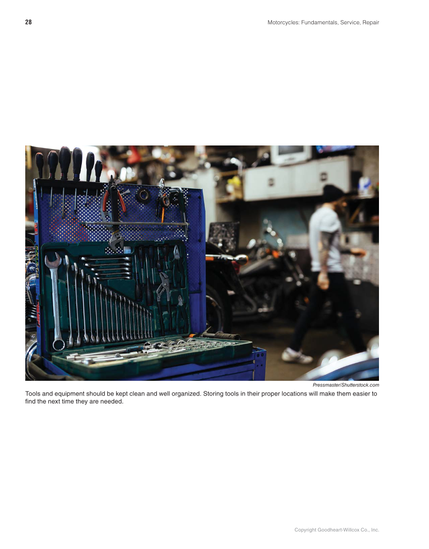 Motorcycles: Fundamentals, Service, Repair, 4th Edition page 28