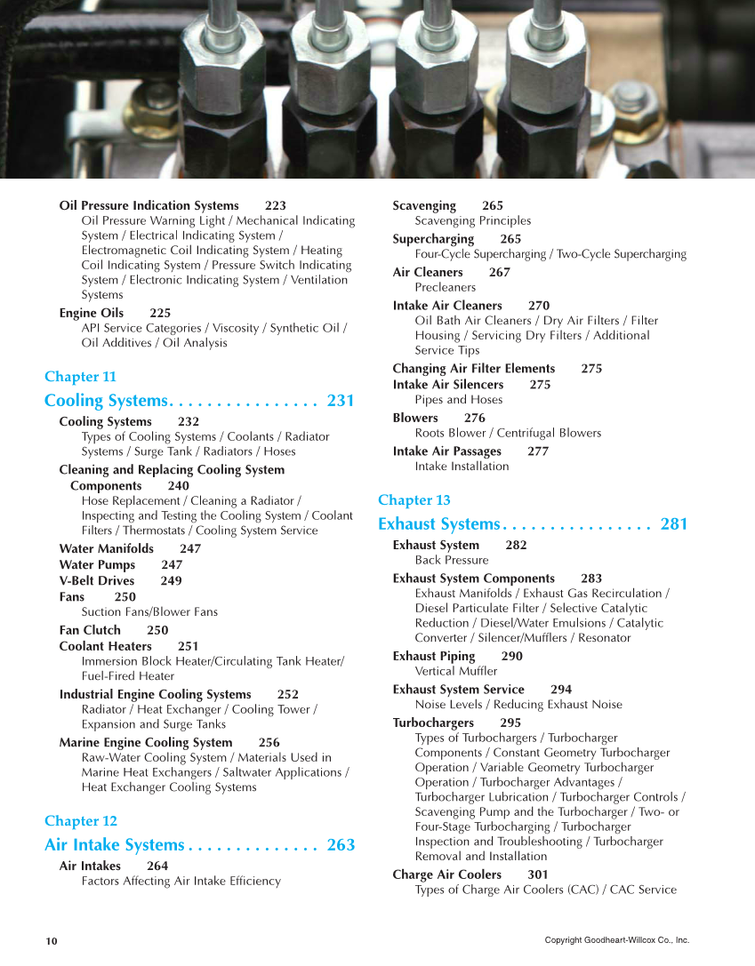 Diesel Technology, 8th Edition page 10