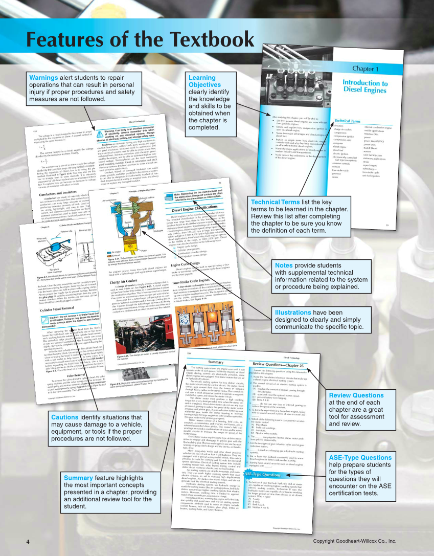 Diesel Technology, 8th Edition page 4