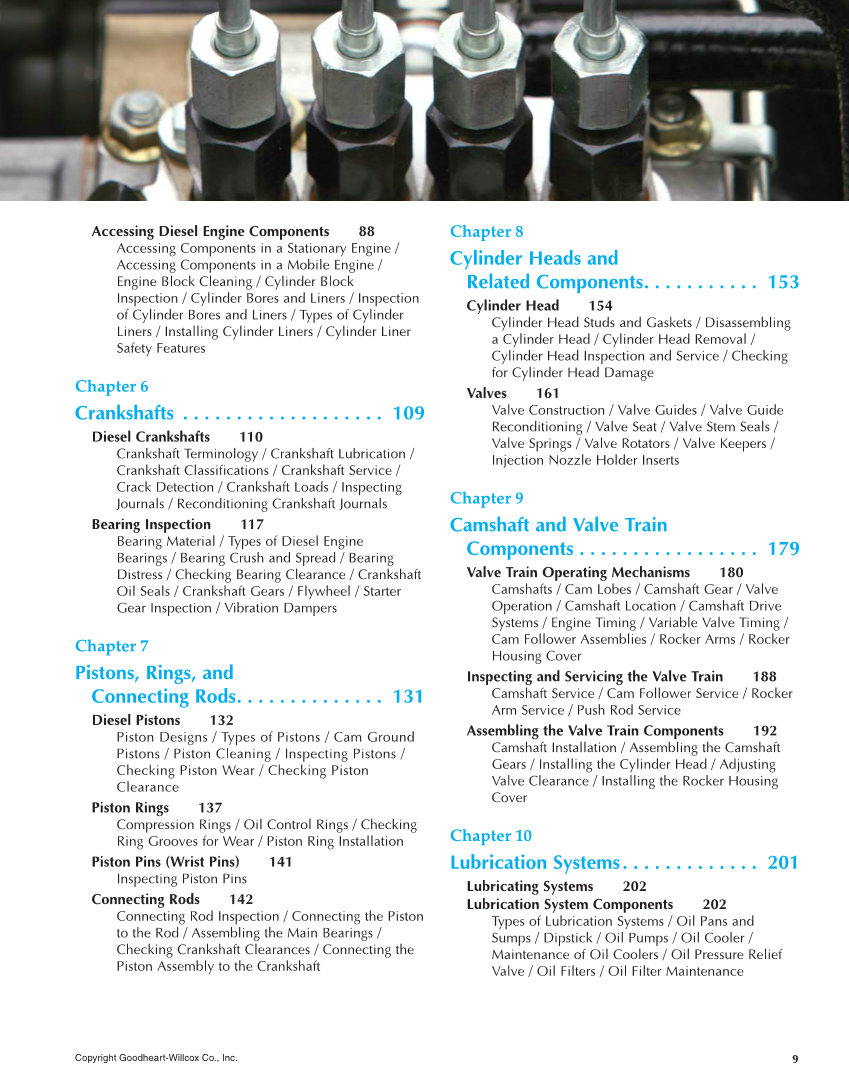 Diesel Technology, 8th Edition page 9