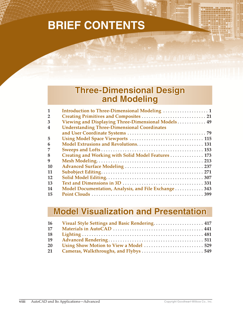 AutoCAD and Its Applications—Comprehensive 2020, 27th Edition page viii